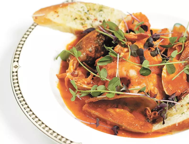 Pacific Northwest cioppino from Palm Court Grill