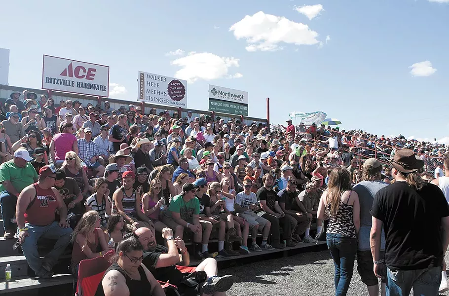 The crowd in Lind on Saturday, June 13. - MEGHAN KIRK