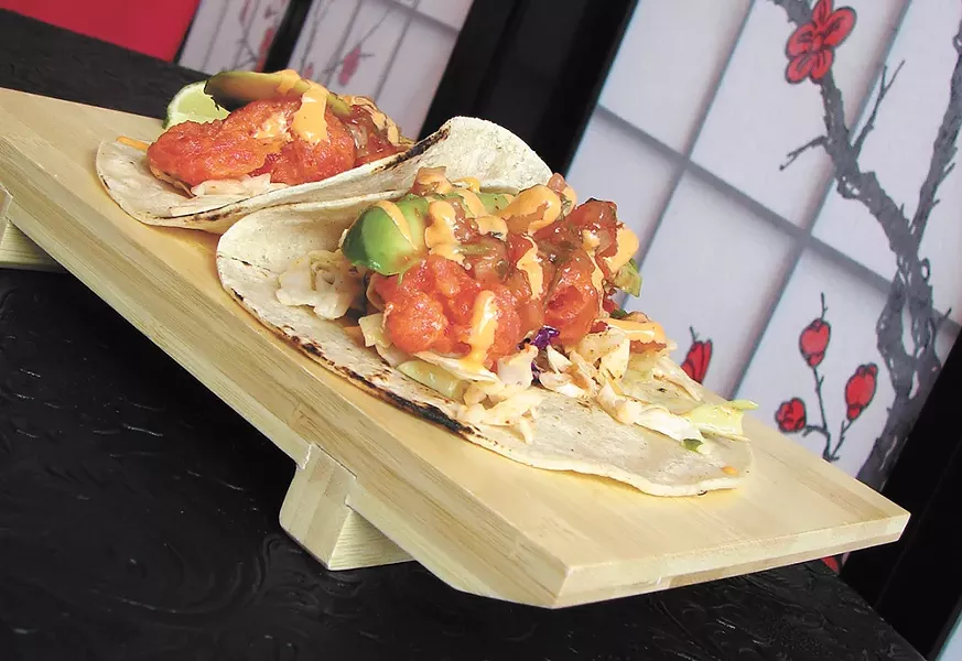 The fish tacos from Kyoko. - CARRIE SCOZZARO
