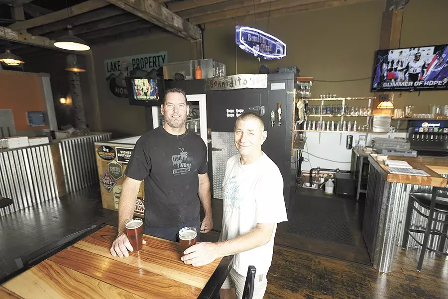 Bennidito's Brewpub co-owner Chris Bennett (left) and head brewer Zach Shaw. - YOUNG KWAK