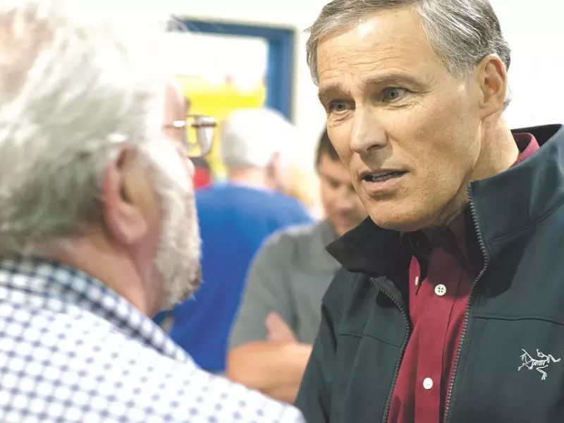 Washington Gov. Jay Inslee is trying to avoid swallowing a "poison pill" in the battle against climate change.