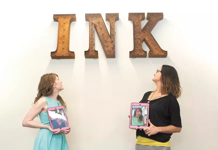 Brooke Matson (left) and Valerie Nafe are directors at the new Spark Center, which is also now home to INK Artspace. - MEGHAN KIRK