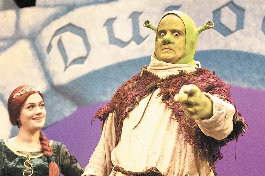 Erik Gratton plays the title role in Coeur d'Alene Summer Theatre's production of Shrek The Musical. - YOUNG KWAK