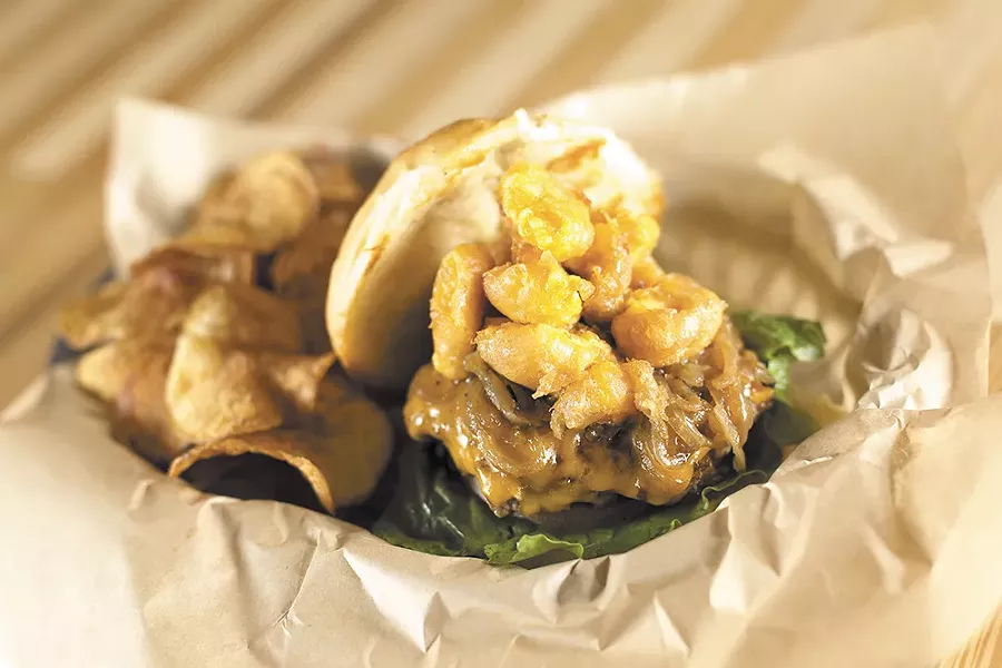 The Awe Geez burger at Wisconsinburger. - YOUNG KWAK