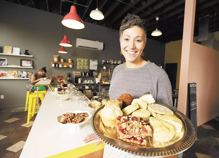 Mika Maloney presents her goodies at Batch Bakeshop. - YOUNG KWAK
