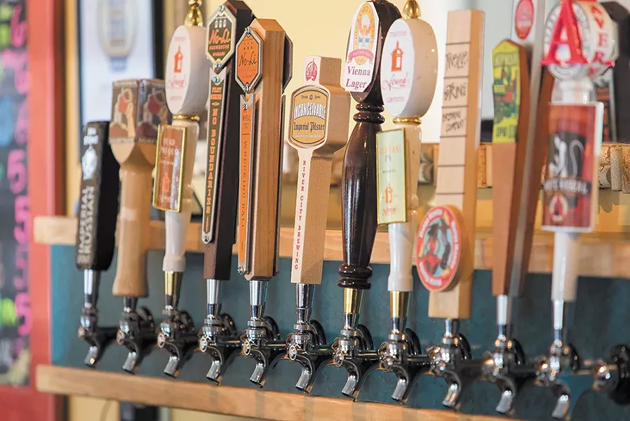 Lots of handles at the Hop Shop