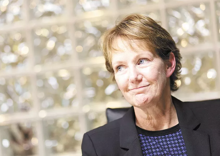 Jan Quintrall, Condon's former director of Business and Developer Services, resigned in January after being criticized for spending city funds on a lavish lunch at the upscale Spokane Club. - YOUNG KWAK