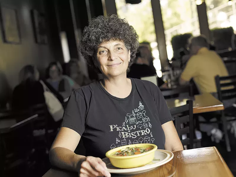 Picabu Bistro owner Jane Edwards says homemade soup is "a good way to use up ingredients you don't have anything else to do with." - YOUNG KWAK