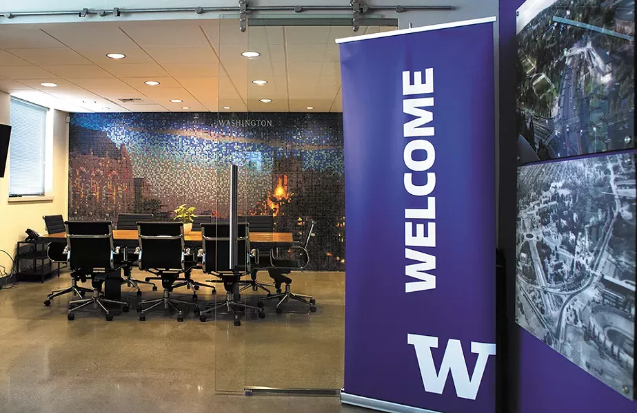 ABOVE: Inside the new UW Spokane Center in downtown Spokane. - KRISTEN BLACK