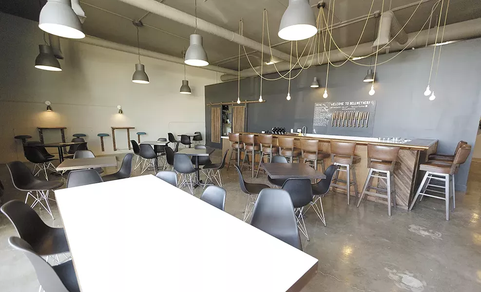 Bellwether’s tap room is family-friendly and community-minded. - YOUNG KWAK