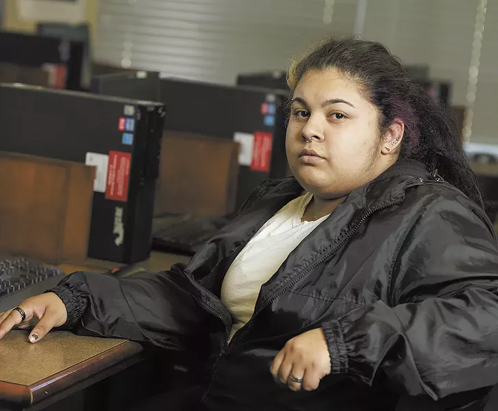 For two weeks last spring, the flood of standardized tests made Rogers High School junior Destiny Roupe dread coming to school. “When I take those tests, I feel inadequate in everything I do,” Roupe says. - YOUNG KWAK