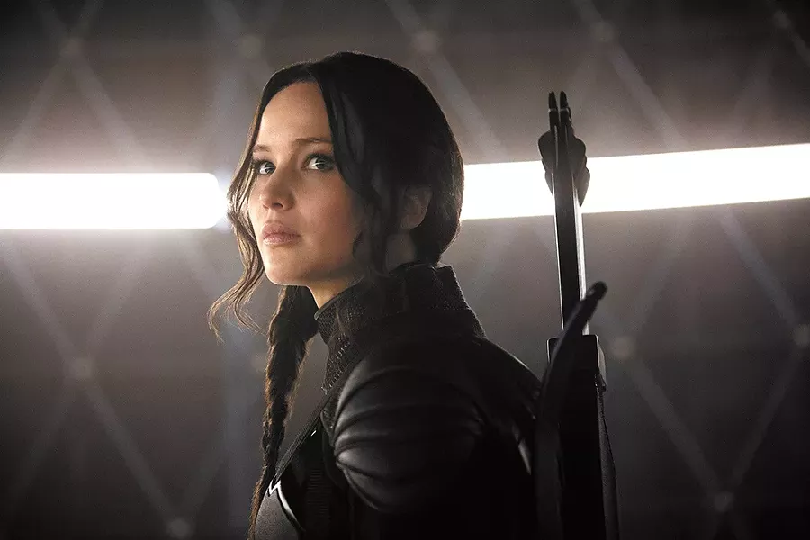 Jennifer Lawrence in the final installation of The Hunger Games.