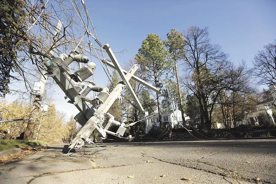 Many residents were blocked from leaving their neighborhoods by fallen debris. - YOUNG KWAK
