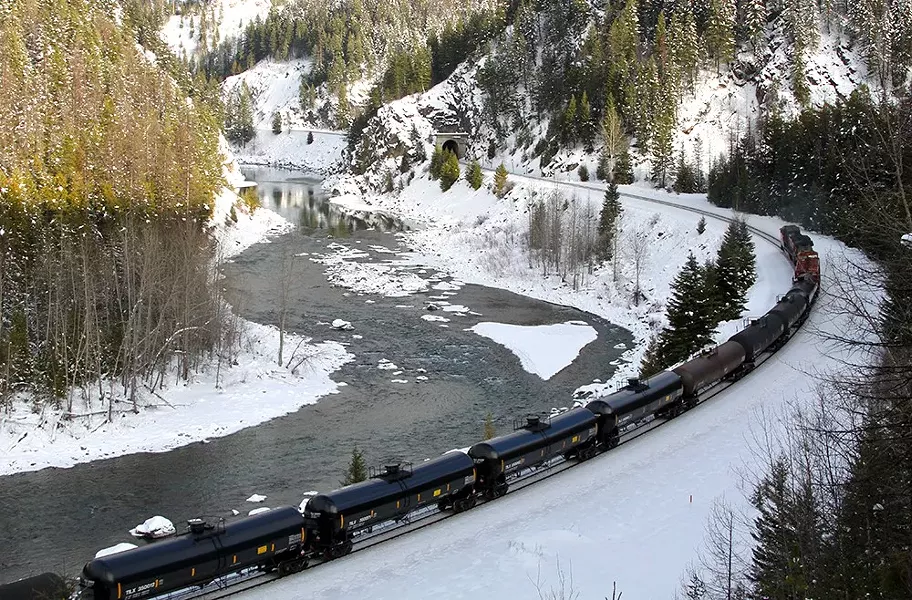 A Washington state agency has sued a Texas-based railroad for not reporting hazardous spills at it transports oil through the state. - ROY LUCK