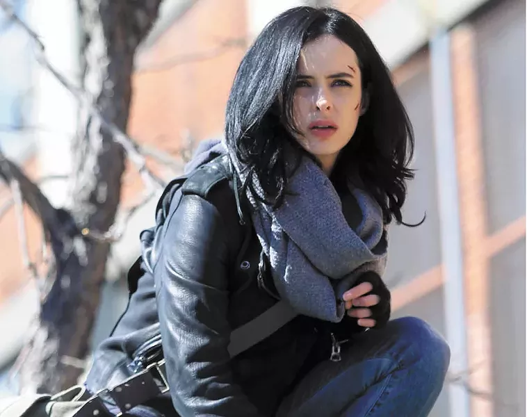 Krysten Ritter as Jessica Jones, a new face in the Marvel Universe.
