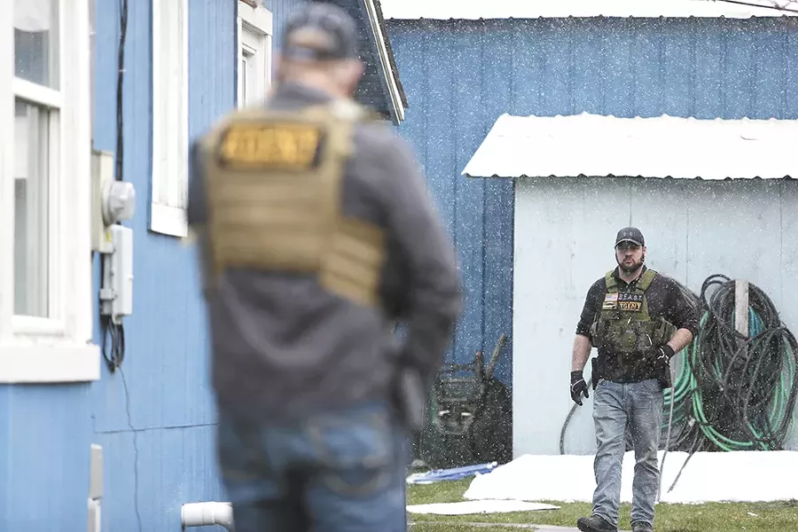 Bounty hunters Scott Gribble and Steve Krause captured two fugitives in one day earlier this month. - YOUNG KWAK