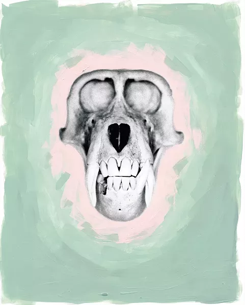 Deemy's recent Embellished photo series are hand-embellished with paint and gold leaf. - BRIAN DEEMY