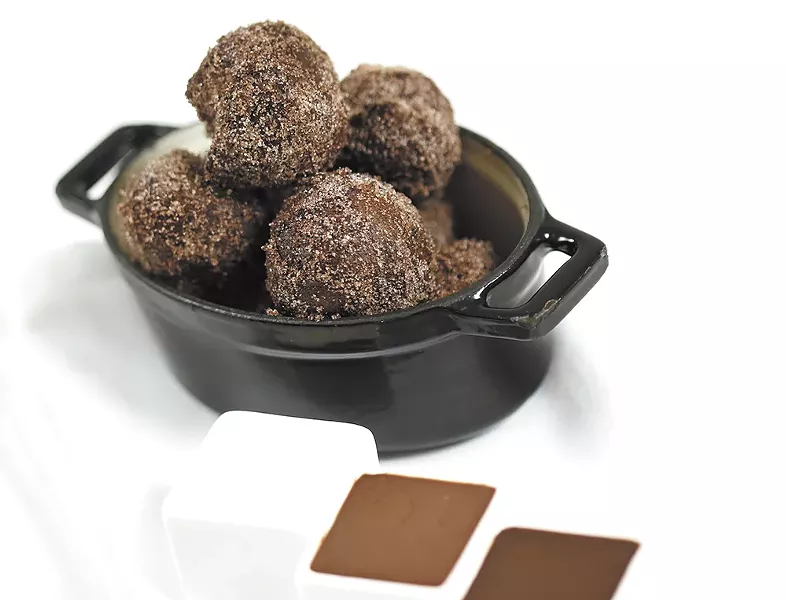 Chocolate beignets from Luna