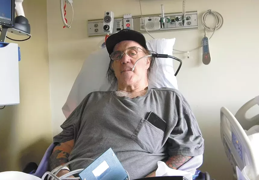 George Crowe has lived in a hospital for the last month. Not because he's sick, but because he has nowhere to go. - JAKE THOMAS
