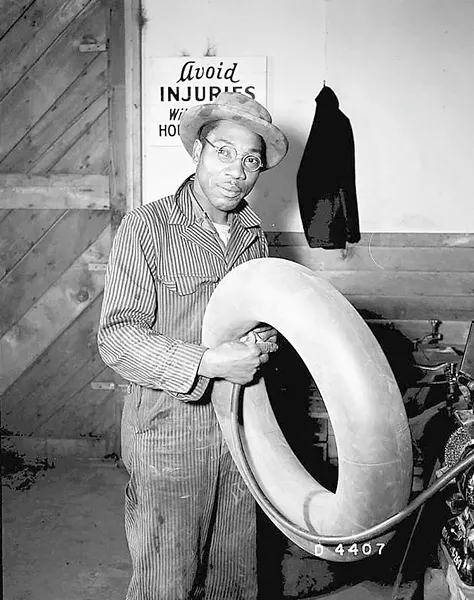 An African American worker at Hanford during World War II.