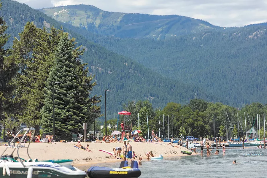 Sandpoint’s City Beach gives you access to the water and the town.