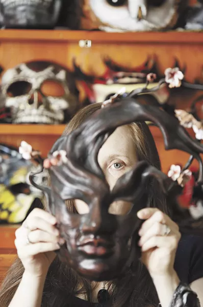 Annie Libertini discovered the art of leather maskmaking while in college; she's sold more than 500 masks since. - YOUNG KWAK