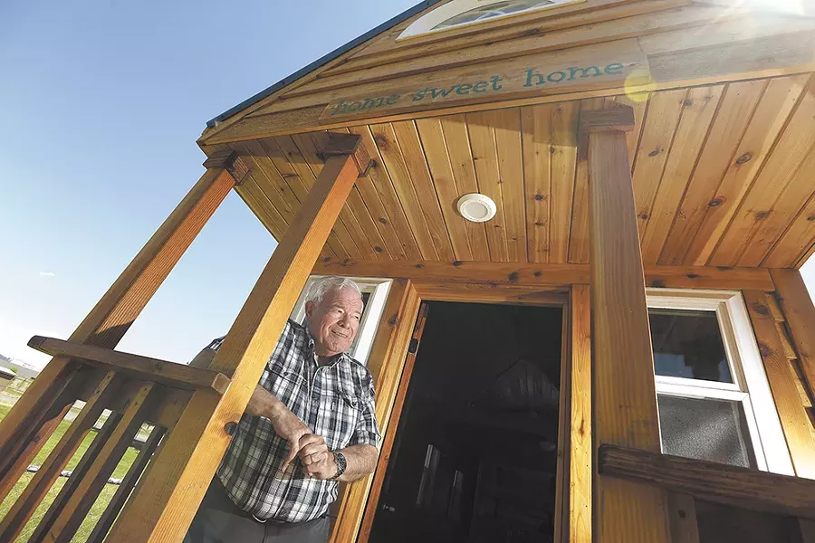 "This is a thing that appeals to Republicans and Democrats," says Ian Robertson on his planned tiny-house village in Spokane Valley. - YOUNG KWAK