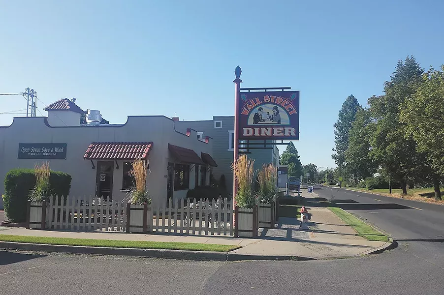The Wall Street Diner is central hub of the neighborhood.