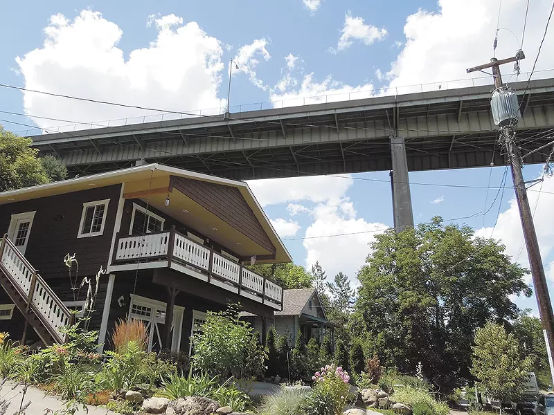 Peaceful Valley boasts an eclectic mix of historic homes, some under shadow of the Maple Street Bridge. - CHEY SCOTT
