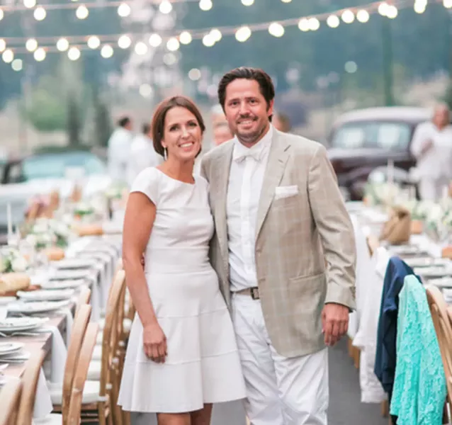 Full Bloom founder Shawn Chamberlain with her brother, Justin Bailey, at last year's benefit. - LISA WISE