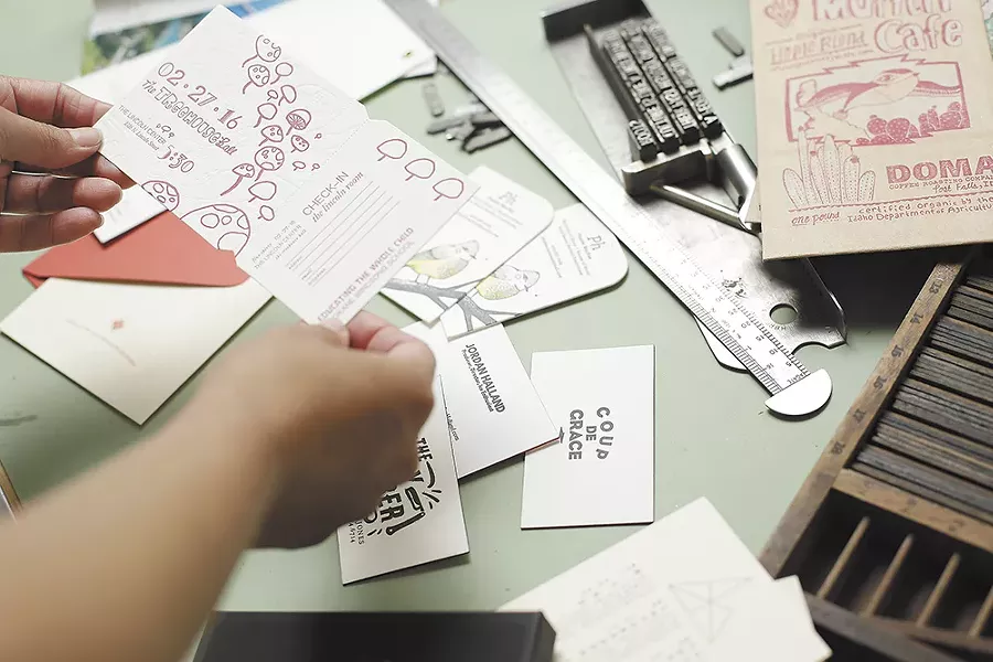 Breanna White melds modern graphic design technology with an outdated, manual mode of printing that's seeing a resurgence. - YOUNG KWAK