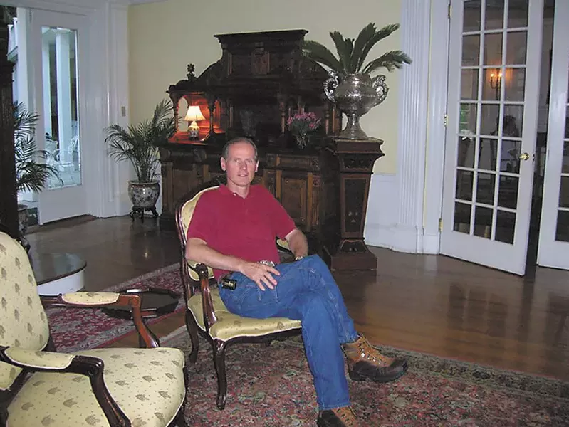 Rafael Beier, a rural physician and father of nine, reclines in a chair during happier times.