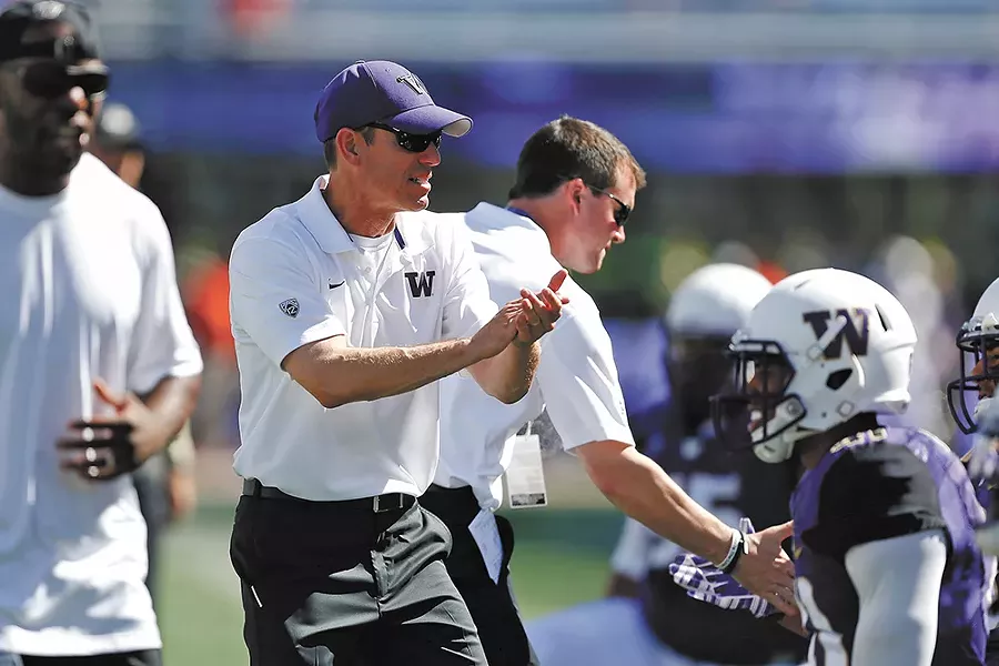 Gonzaga Prep alum Bob Gregory now coaches linebackers and special teams for UW. - JENNIFER BUCHANAN PHOTO