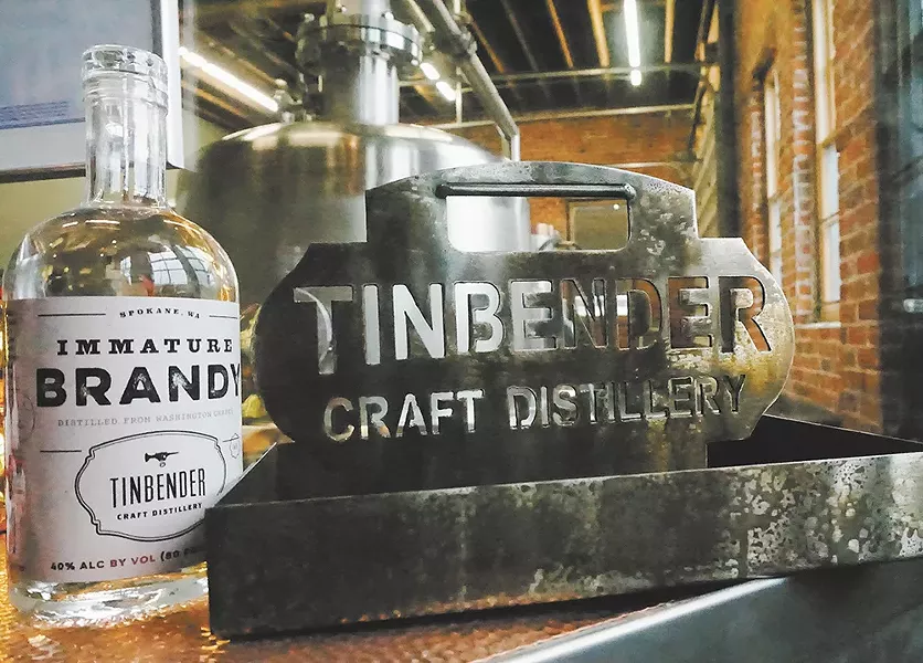 Tinbender specializes in “immature” white whiskey.