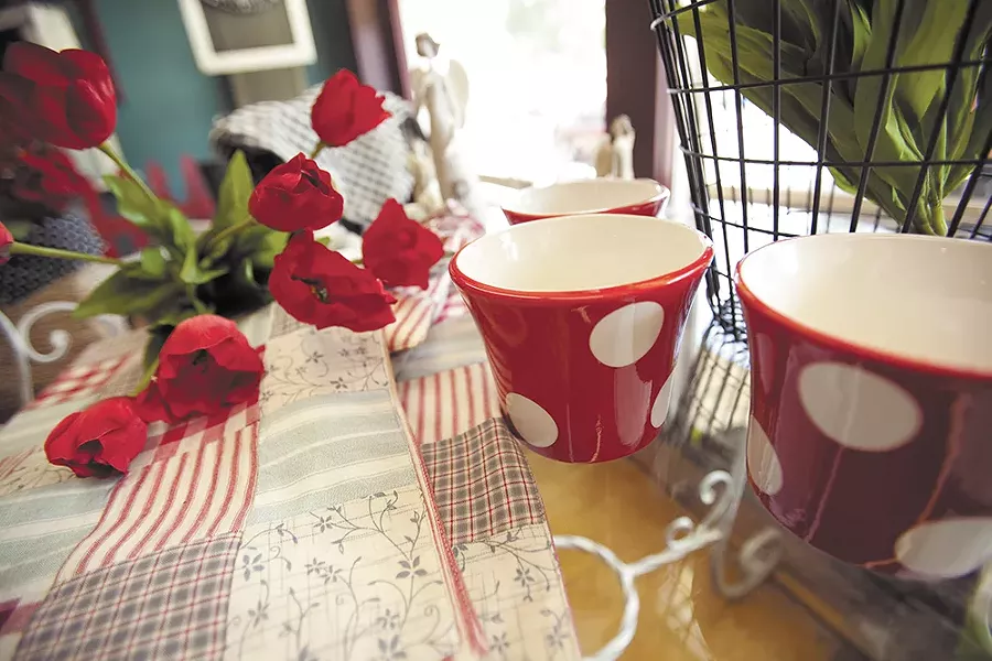 Farmhouse style fills the shelves at Hurd Mercantile.
