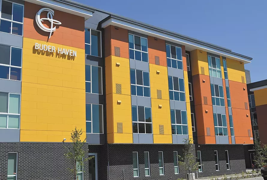 Buder Haven low-income housing in downtown Spokane.
