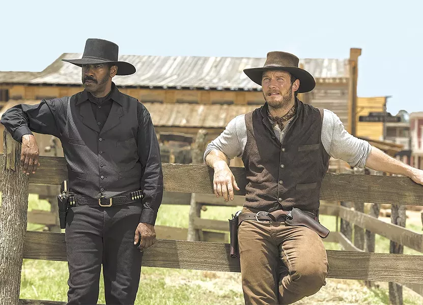 Denzel Washington and Chris Pratt lead this throwback Western flick.