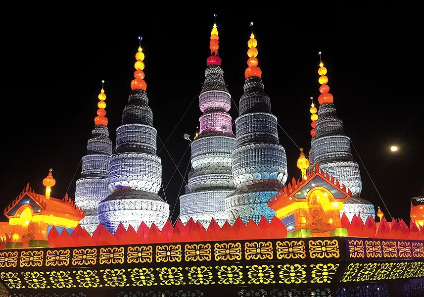 The Chinese Lantern Festival is lighting up Riverfront Park for a second straight year. - TED S. MCGREGOR JR.