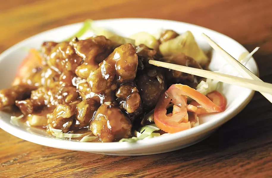 Lemon chicken from Gordy's Sichuan Café. - YOUNG KWAK