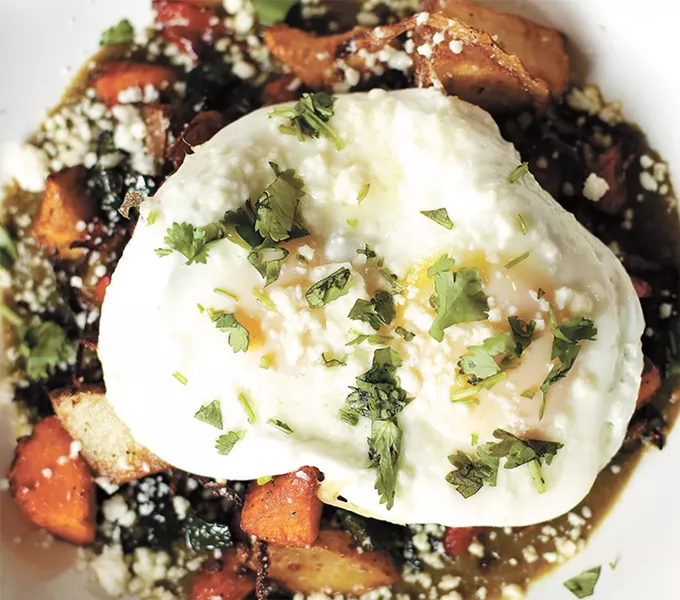 The Bruncheonette's verde hash, one of the new spot's heartier dishes. - YOUNG KWAK