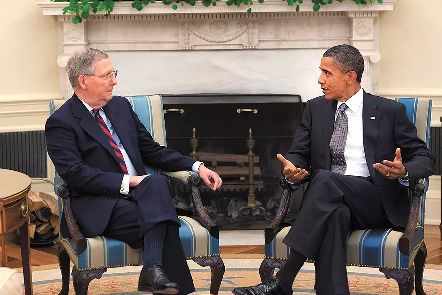 The Cybersecurity Information Sharing Act, signed by President Barack Obama and supported by Senate Minority Leader Sen. Mitch McConnel, undermines privacy protections, Project Censored argues. - PETE SOUZA