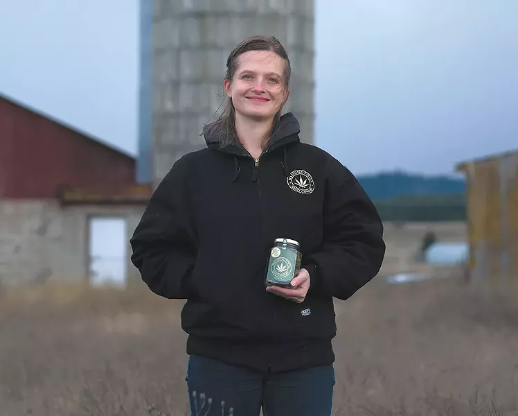 Cannabis farmers like Crystal Oliver are worried about Spokane County's decision to halt new outdoor grows. - HECTOR AIZON
