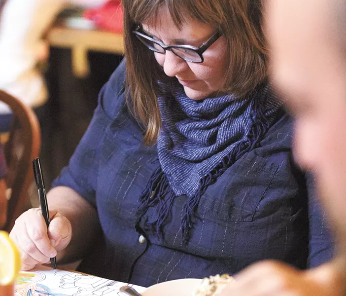 Local artist Tiffany Patterson has recently released her own adult coloring book. - YOUNG KWAK