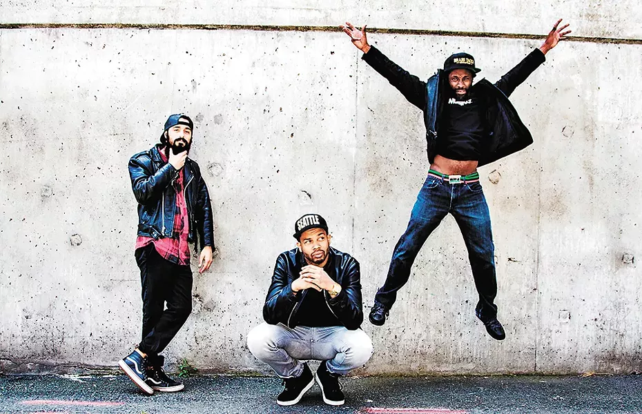 Ayron Jones (center) and his band The Way are on the fast track to Next Big Thing status in Seattle. - KAREN MASON-BLAIRE