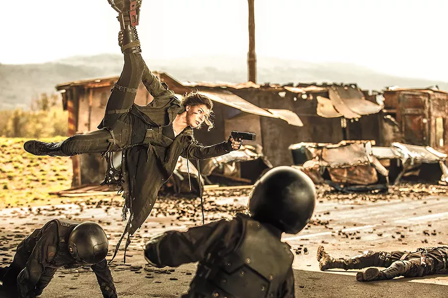 Upside: Milla Jovovich is a badass action hero.