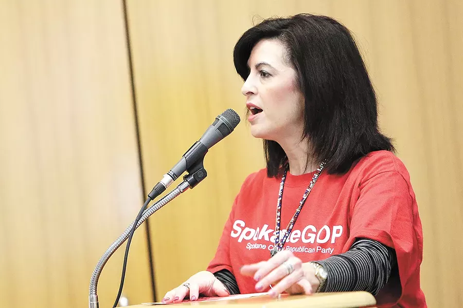 Stephanie Cates took over the local Republican Party this year. - YOUNG KWAK