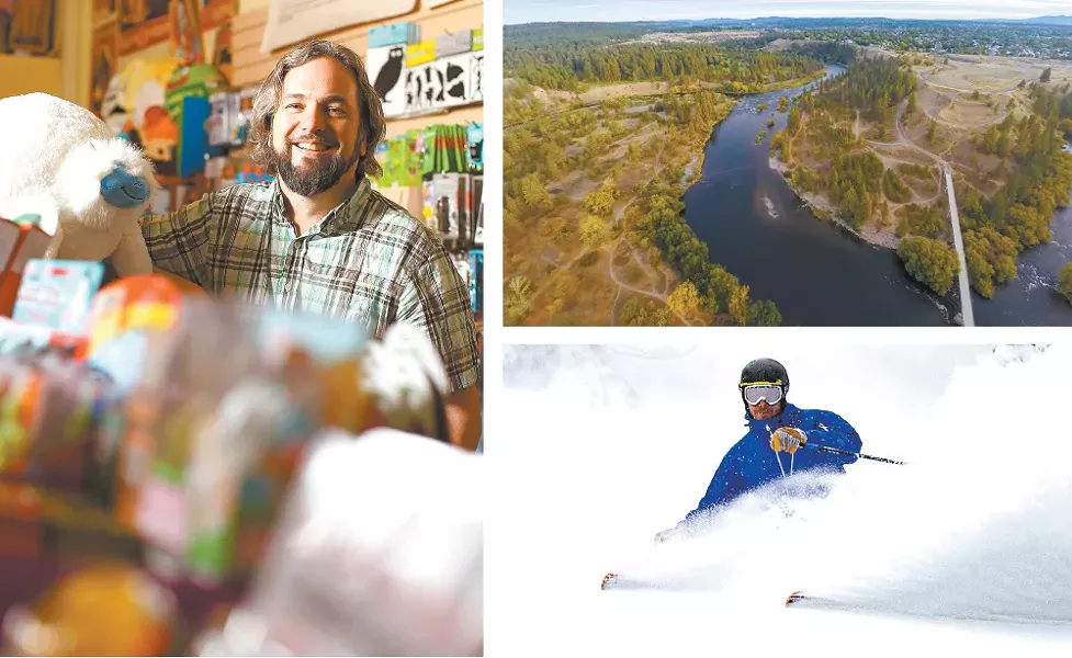 You've got options: Shop for quirky gifts at Boo Radley's, check out the Spokane River, or shred our local ski resorts.