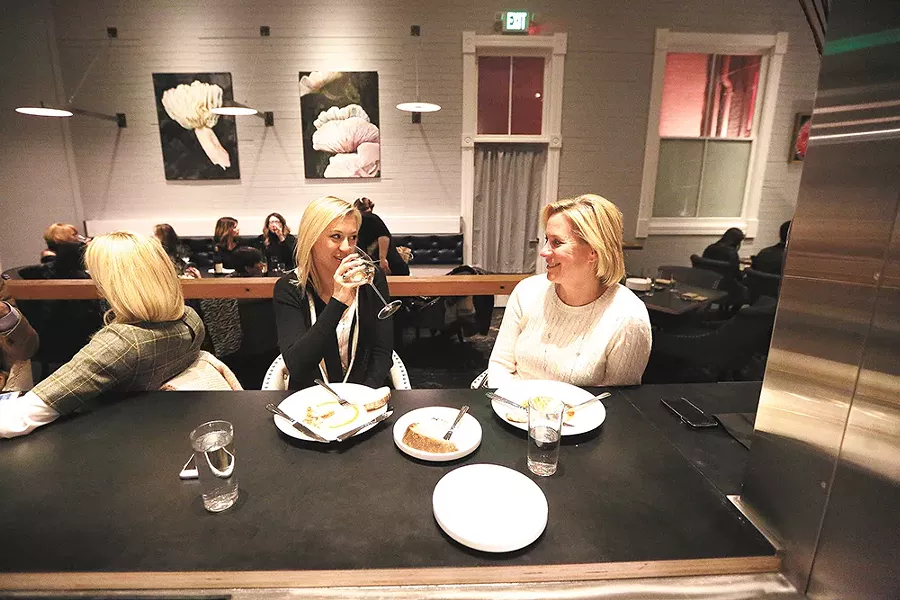 Melanie Weigand, left, and her mother Diane Weigand sampled Inland Pacific Kitchen's three-course options for Inlander Restaurant Week. - YOUNG KWAK