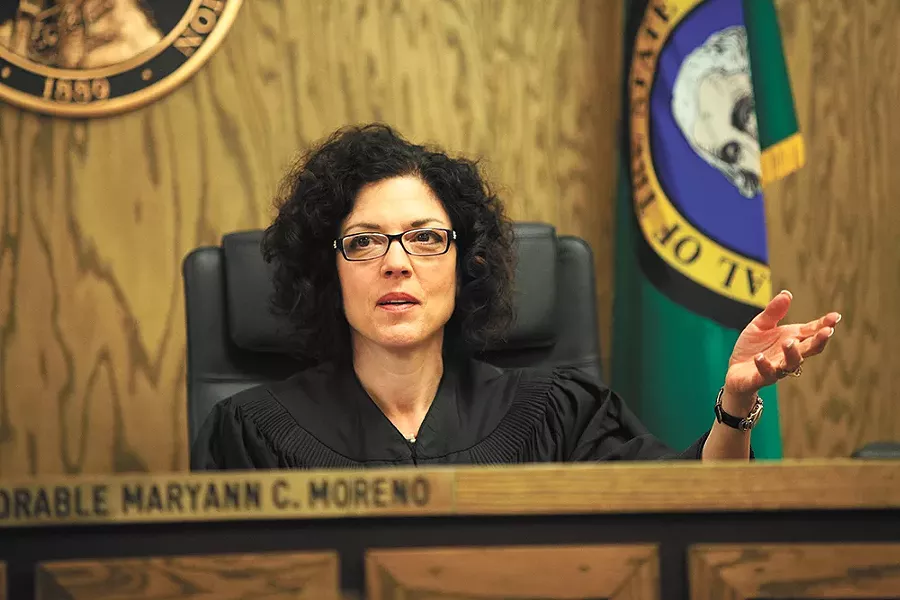 Spokane Judge Maryann Moreno does not approve of Haskell's philosophy toward chronic offenders. - YOUNG KWAK