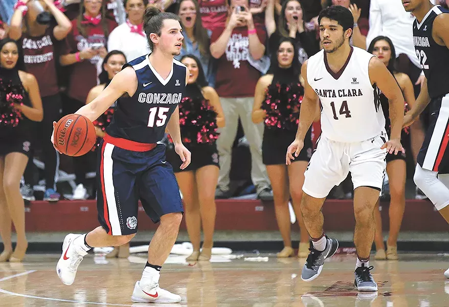 Guard Rem Bakamus leads a spirited batch of bench players for the Zags. - GU ATHLETICS